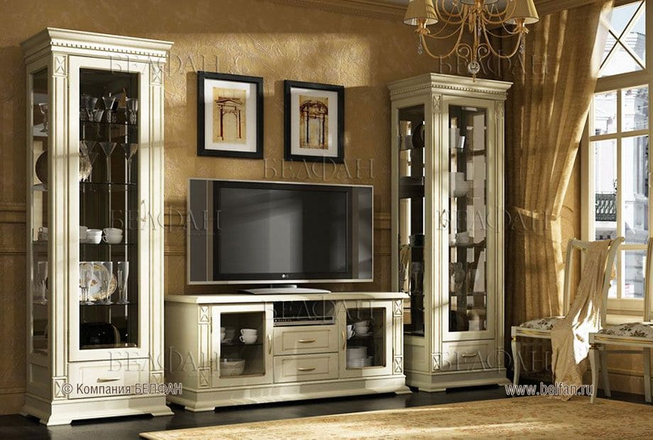 Однокомнатная квартира в классическом стиле - цвет Однокомнатная квартира в классическом стиле