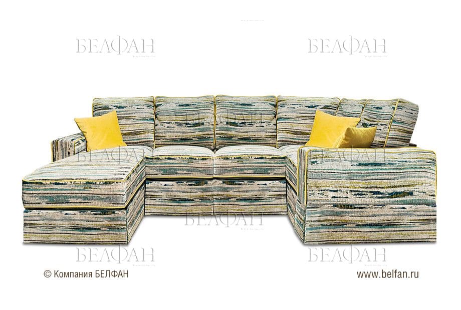 модульных угловых диванах