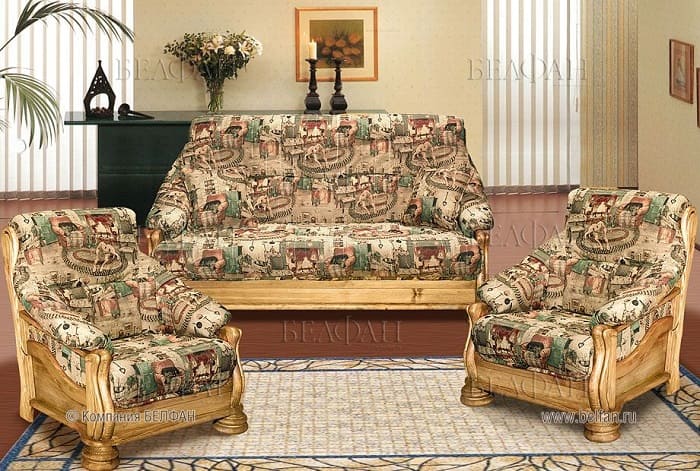 Диваны из массива дерева_фото