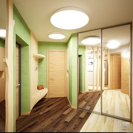 Прихожая в теплых тонах стили - экостиль Прихожая в теплых тонах_стили