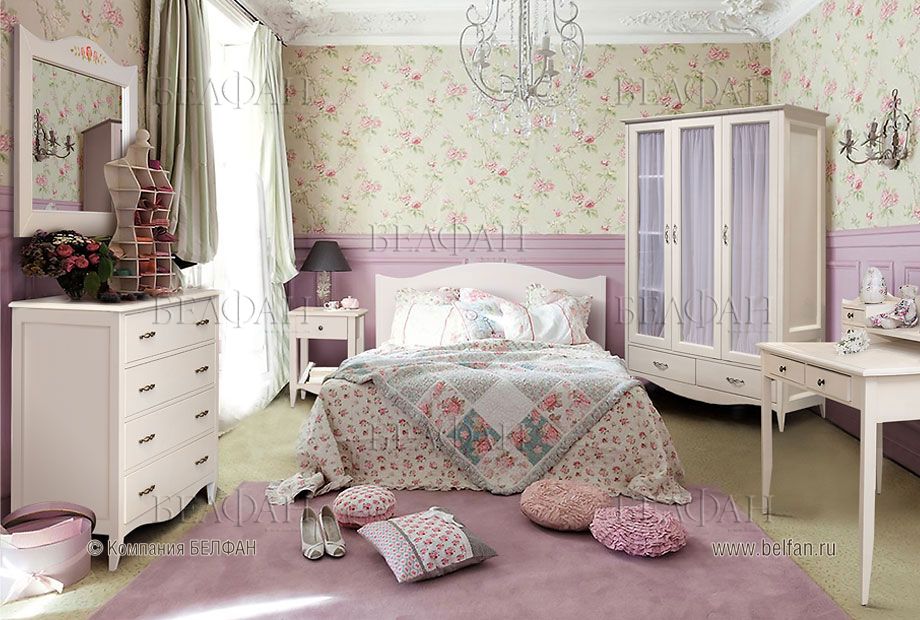 мебель для спальни в светлых тонах