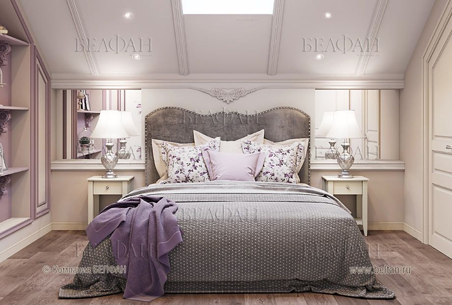 мебель для спальни в светлых тонах