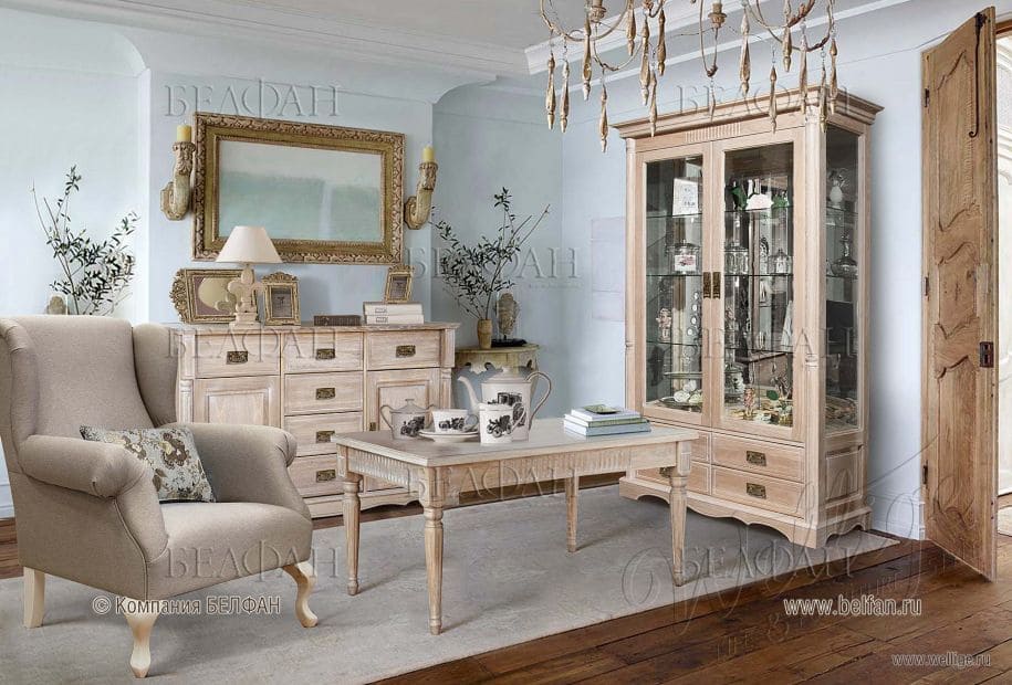 гостиная из массива дерева