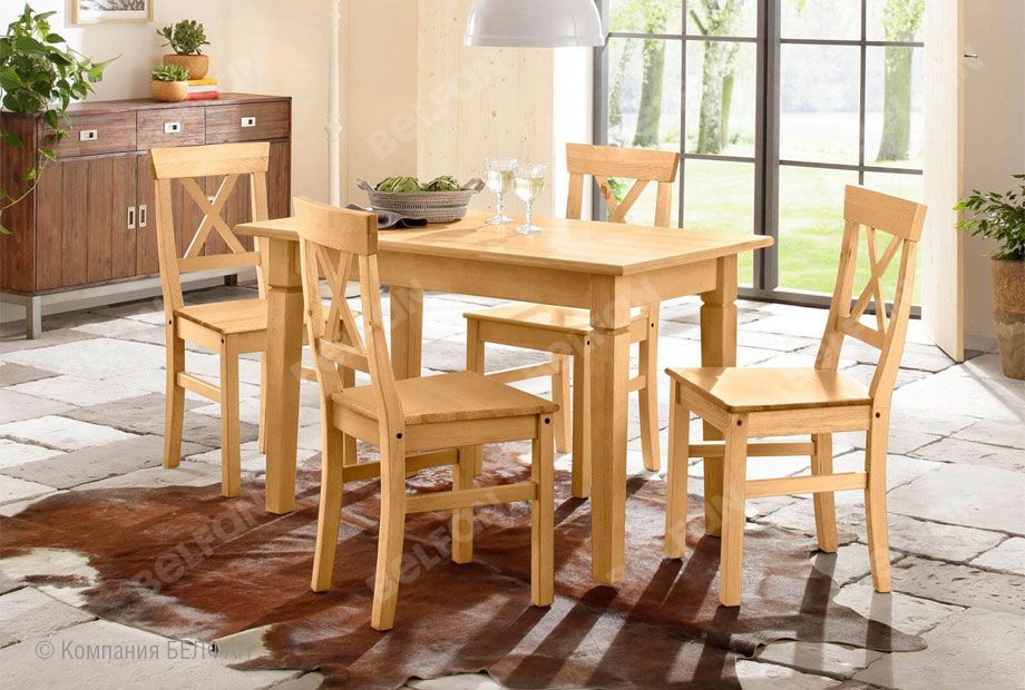 мебель из массива сосны - столовая мебель из массива сосны