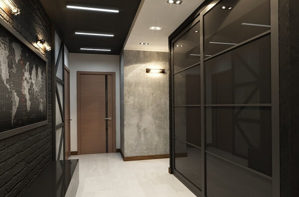 Прихожая_в_стиле_лофт_в_квартире