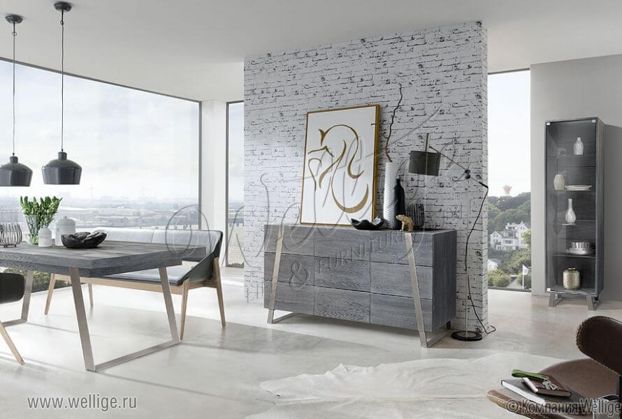 Комод в стиле лофт в технике состаривания