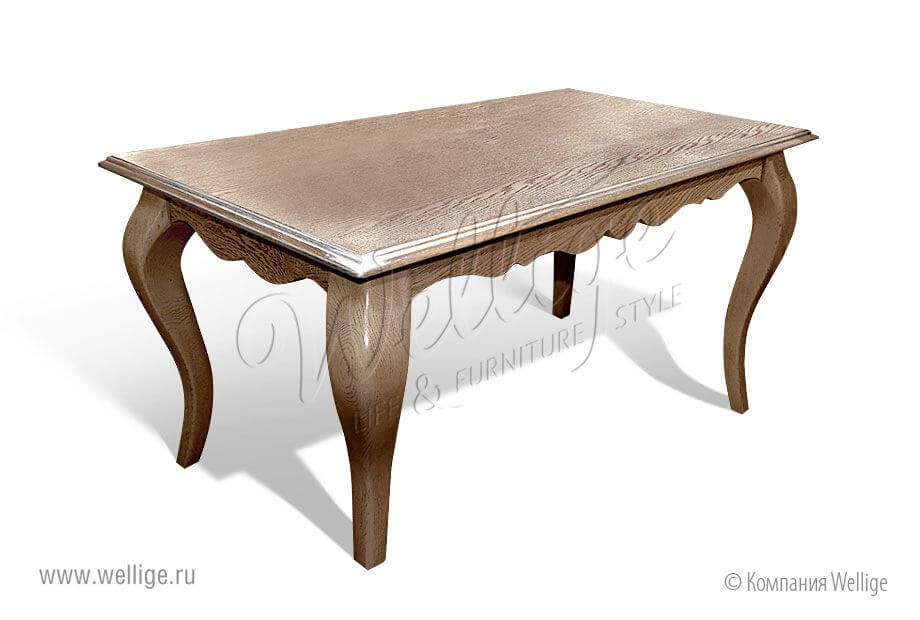 Форма и размеры журнального столика в стиле прованс