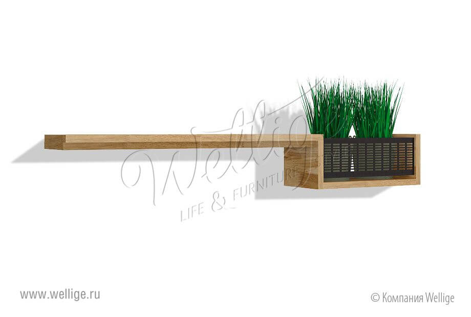 В чем особенности настенной полки в стиле лофт