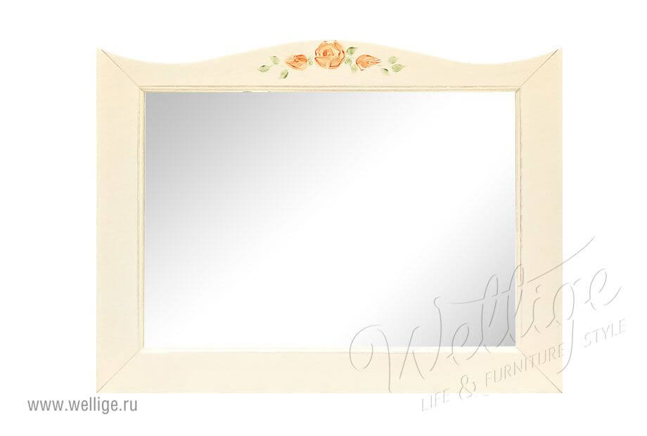 Ручная роспись зеркала в стиле прованс