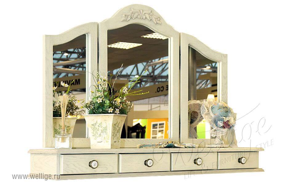 Настольное зеркало в стиле прованс