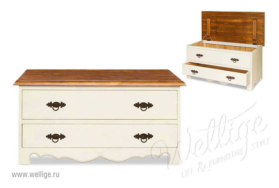 Деревянная мебель визитная карточка стиля прованс