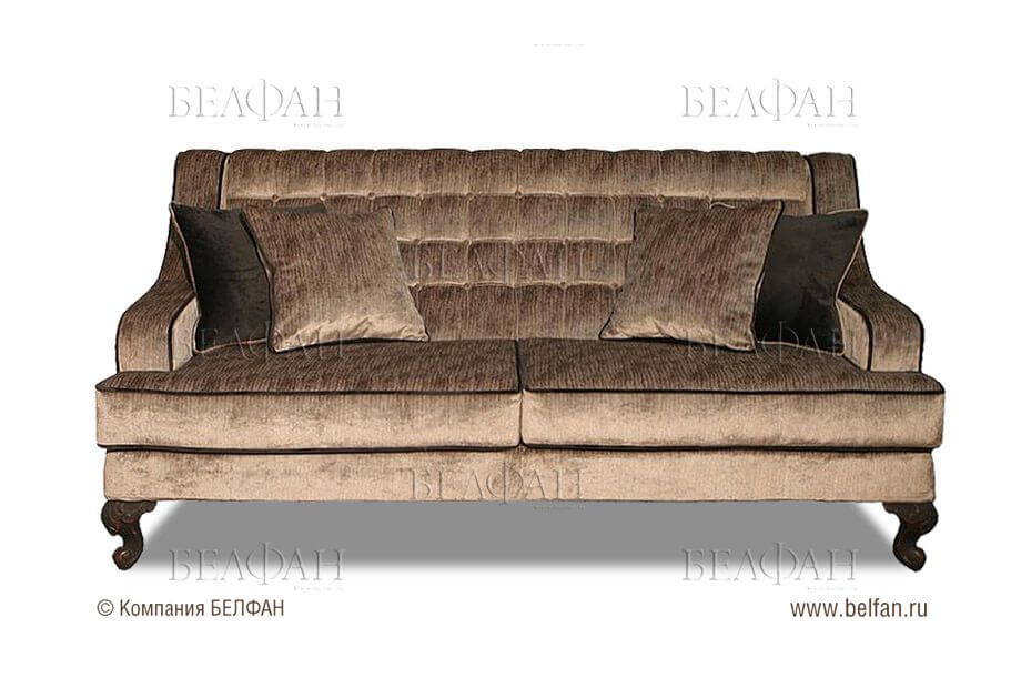 Бежевый диван подходит к любому дизайну