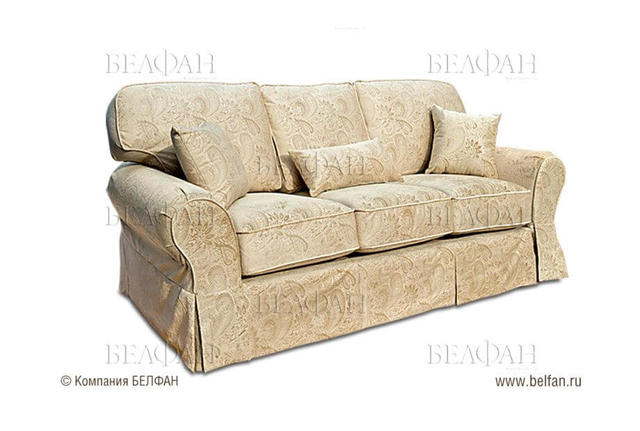 Прямая модель бежевых диванов