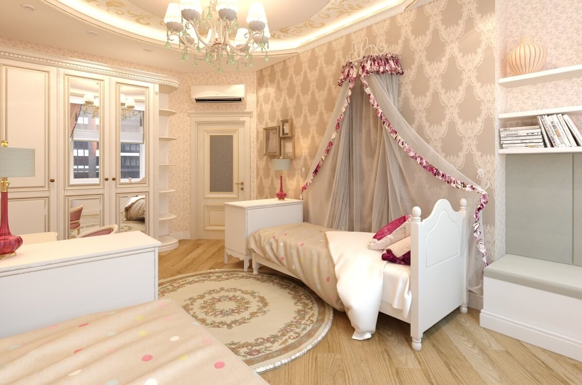 Игровая зона с манежем 