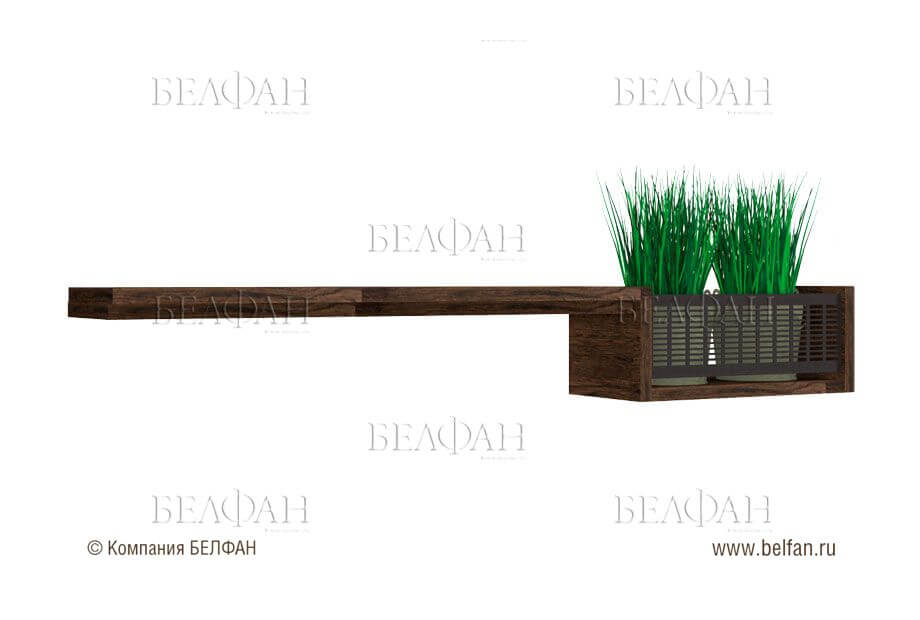 Настенная (подвесная) подставка под цветы