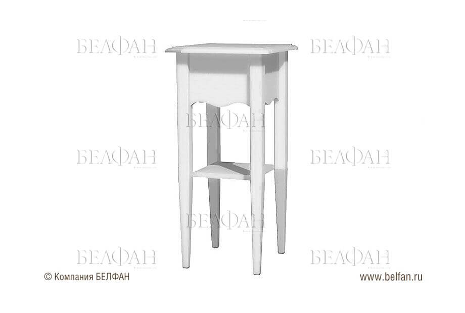 Напольная конструкция со скругленными ножками