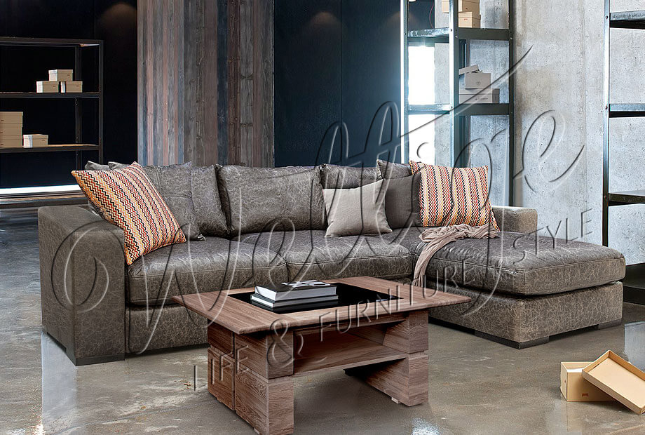 Универсальный диван с оттоманкой