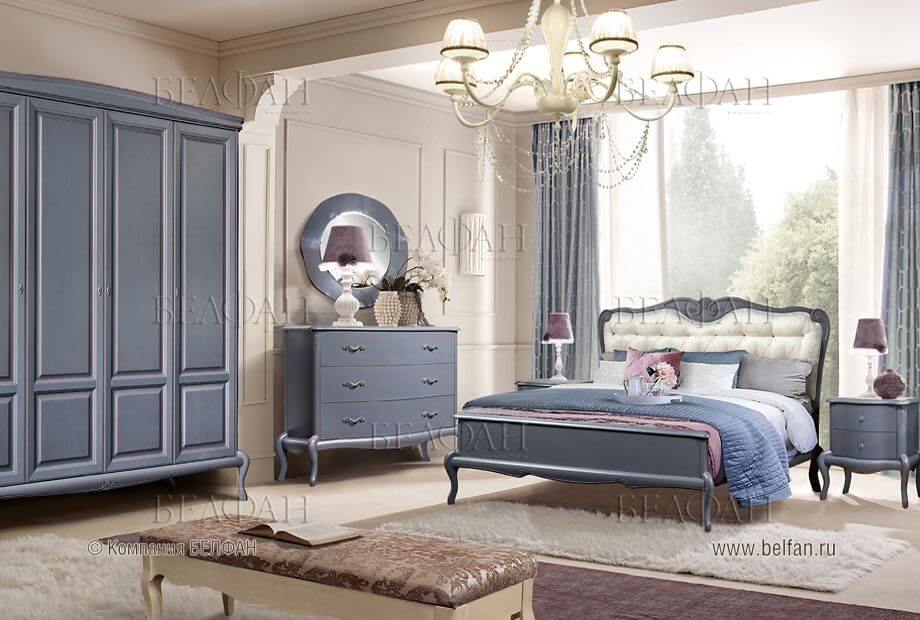 Виды планировок спального комплекта мебели