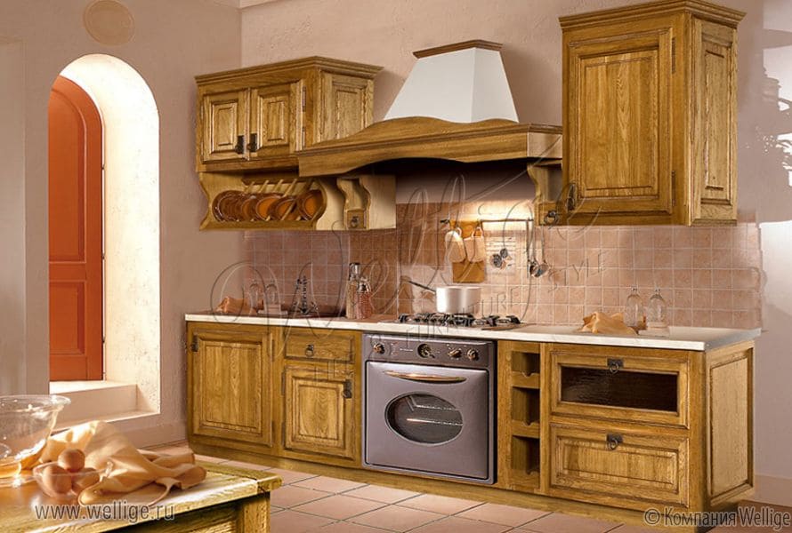 Освещение кухни в стиле прованс