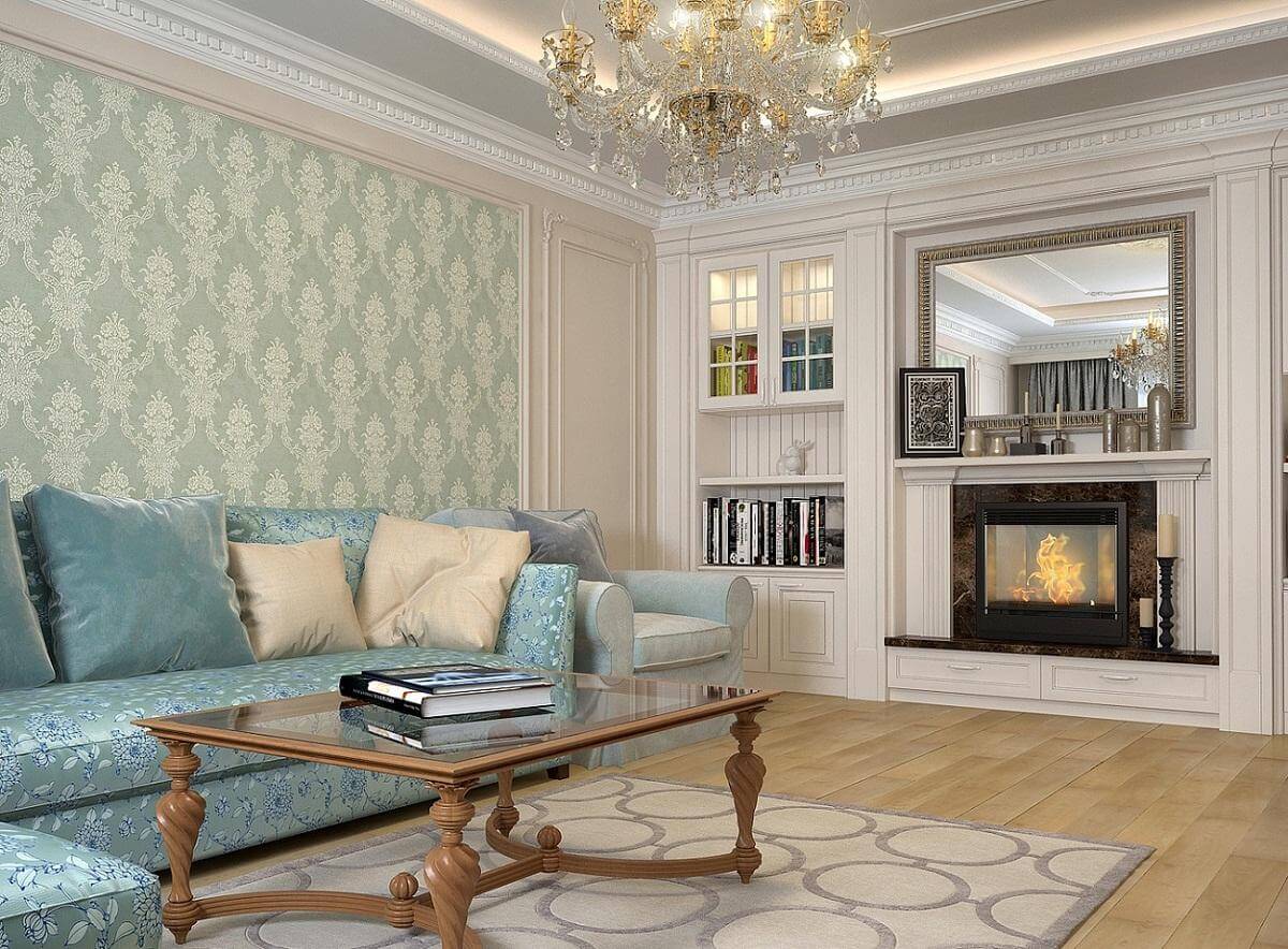 Гостиная в современном классическом стиле: нюансы неоклассики