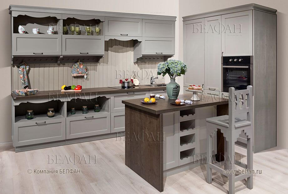 Фото15 кухня из массива дерева