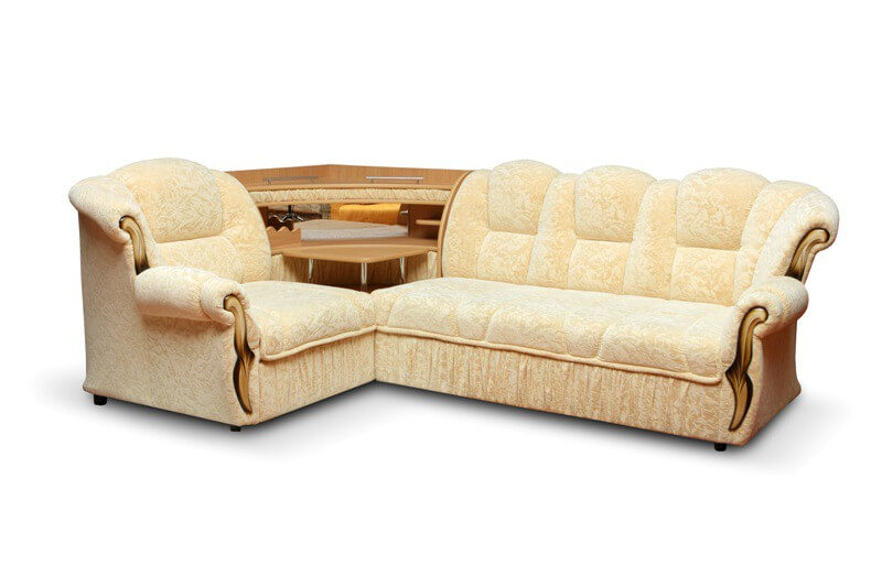 Угловой диван с барной стойкой