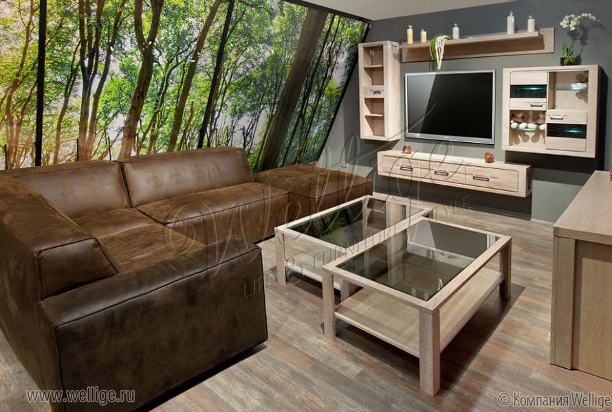 Интерьер гостиной в бело-коричневых тонах Интерьер гостиной в бело-коричневых тонах