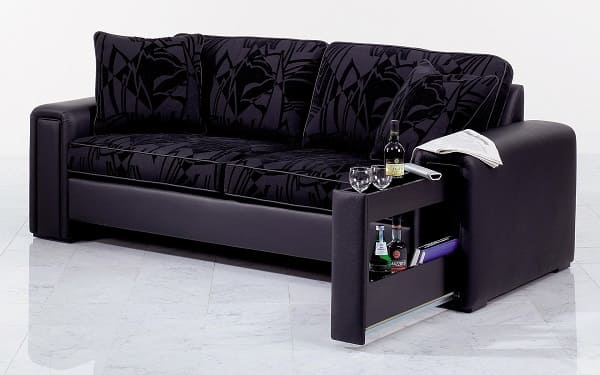 Домашний бар в виде отсеков в мебели Мебель для домашнего бара