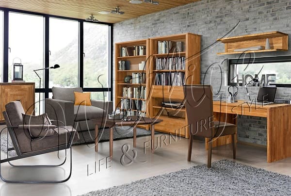 Кабинет в коричневых тонах