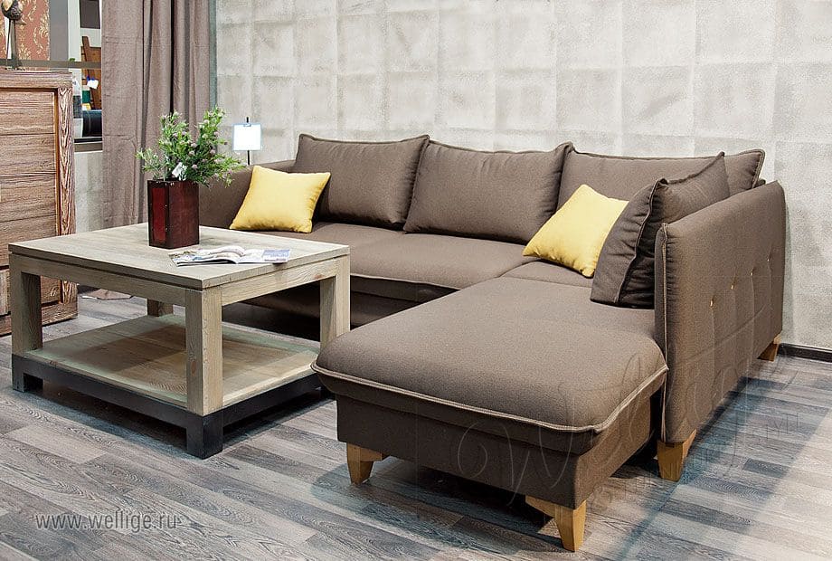 Диван в коричневых тонах Диван в коричневых тонах