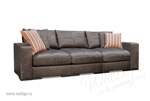 Диван в коричневых тонах - габариты Диван в коричневых тонах