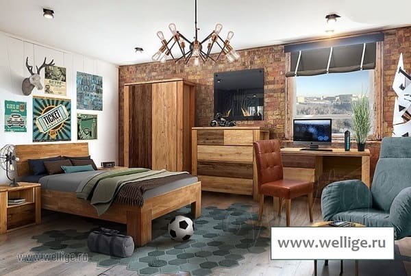 Детская комната в светлых тонах для мальчиков