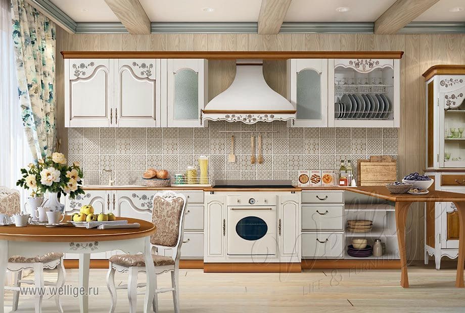 Интерьер гостиной в стиле прованс