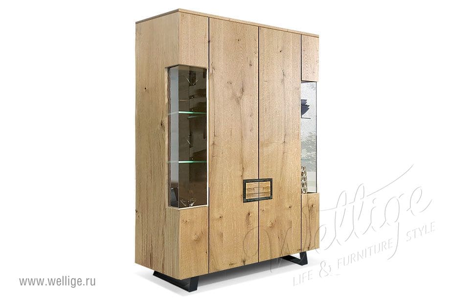 Шкаф-витрина в стиле лофт