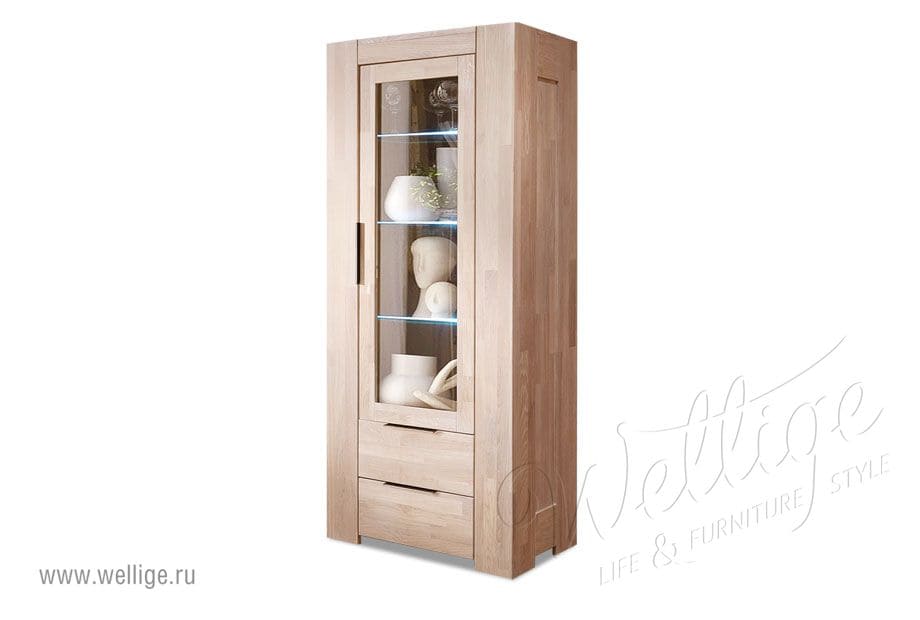 Шкаф с витриной однодверный «Лэйквуд»