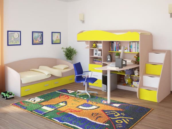 Как выбрать мебель для детской комнаты для двоих детей