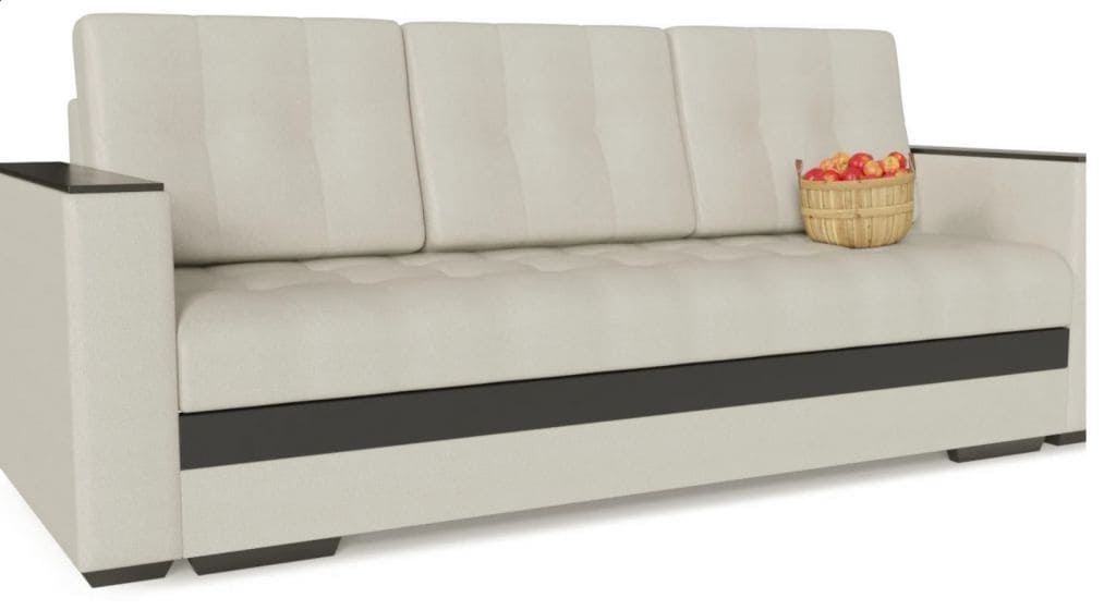 Диван в светлых тонах