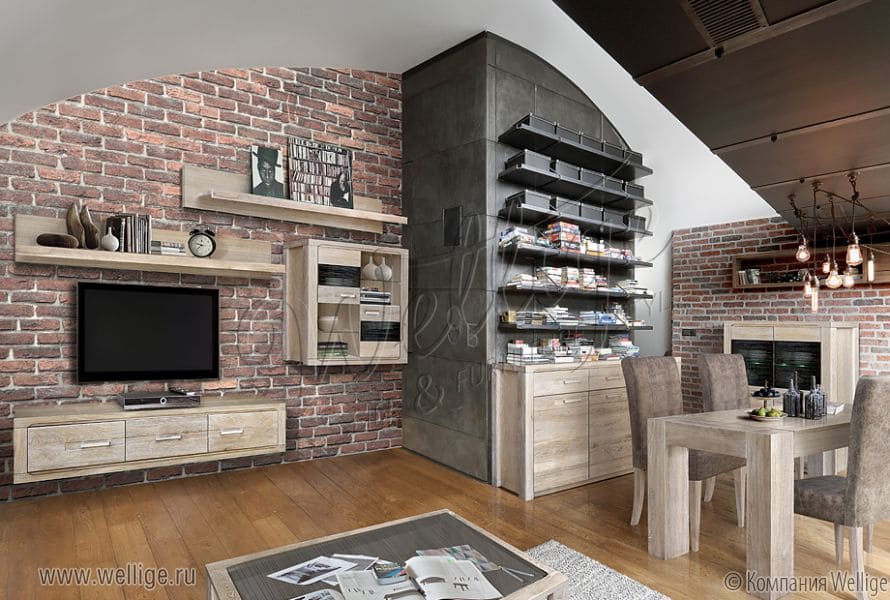 лучшие_оформление гостиной в стиле лофт.JPG