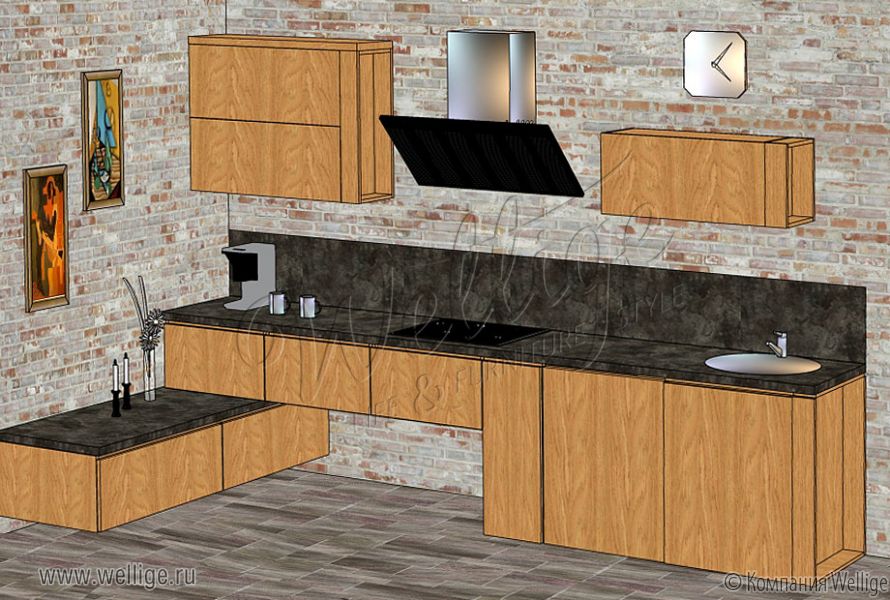  Письменный стол в стиле лофт 