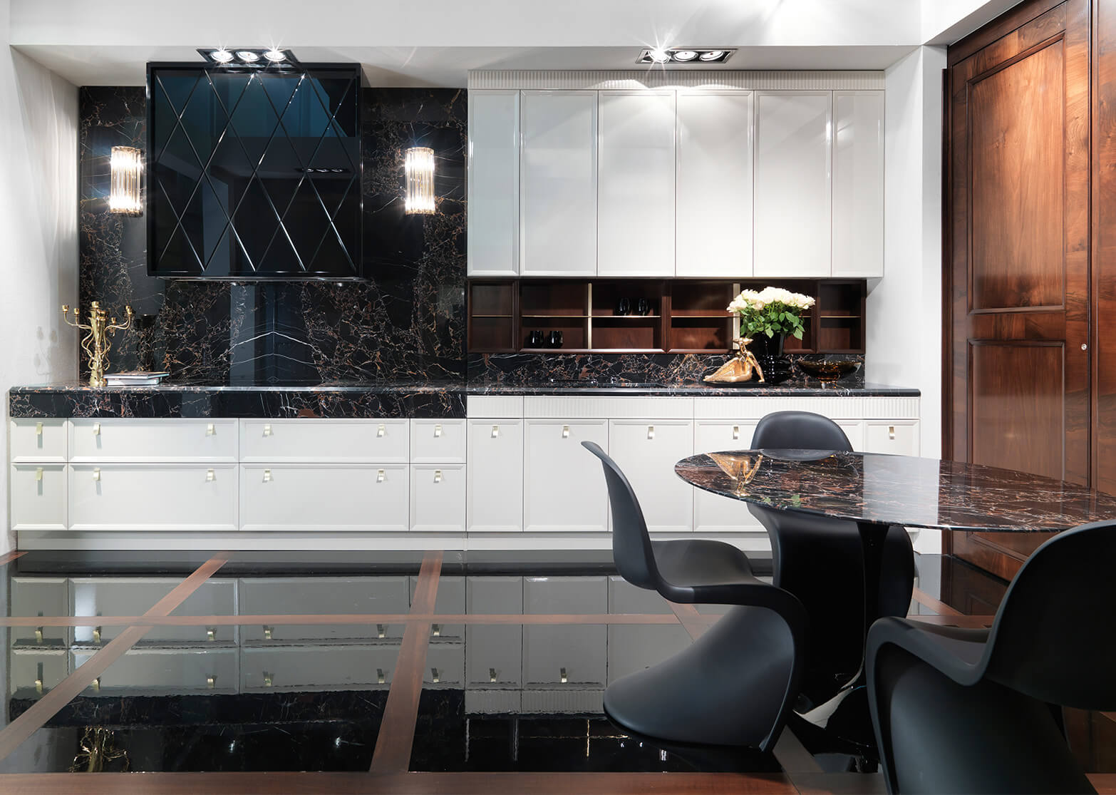 Кухня, выполненная в стиле ар-деко