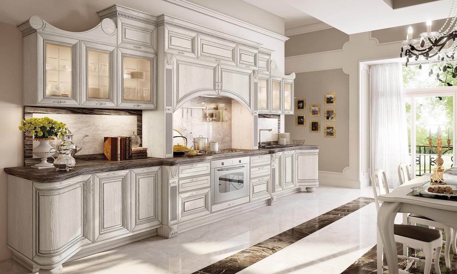 Цвет и декор элитной кухонной мебели