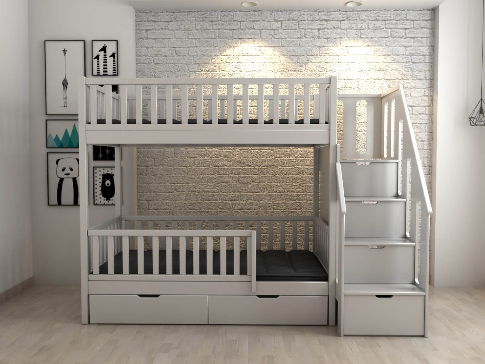 Детская двухъярусная кровать 