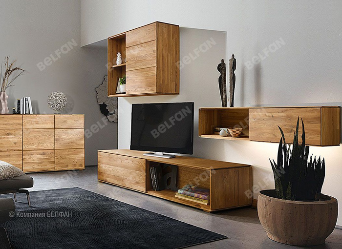 Длинная подвесная тумба под телевизор: нюансы размещения Длинная подвесная тумба под телевизор: нюансы размещения